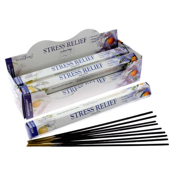 Cruelty free and vegan icons highlighting ethical status of stress relief incense