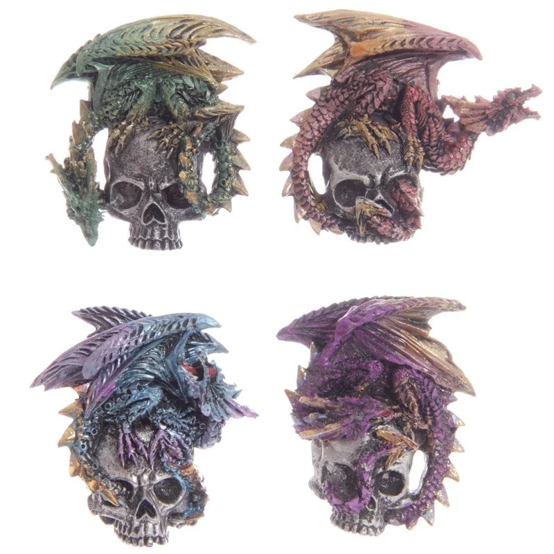 Resin gothic dragon skull magnet, a gothic dragon magnet souvenir, made in China