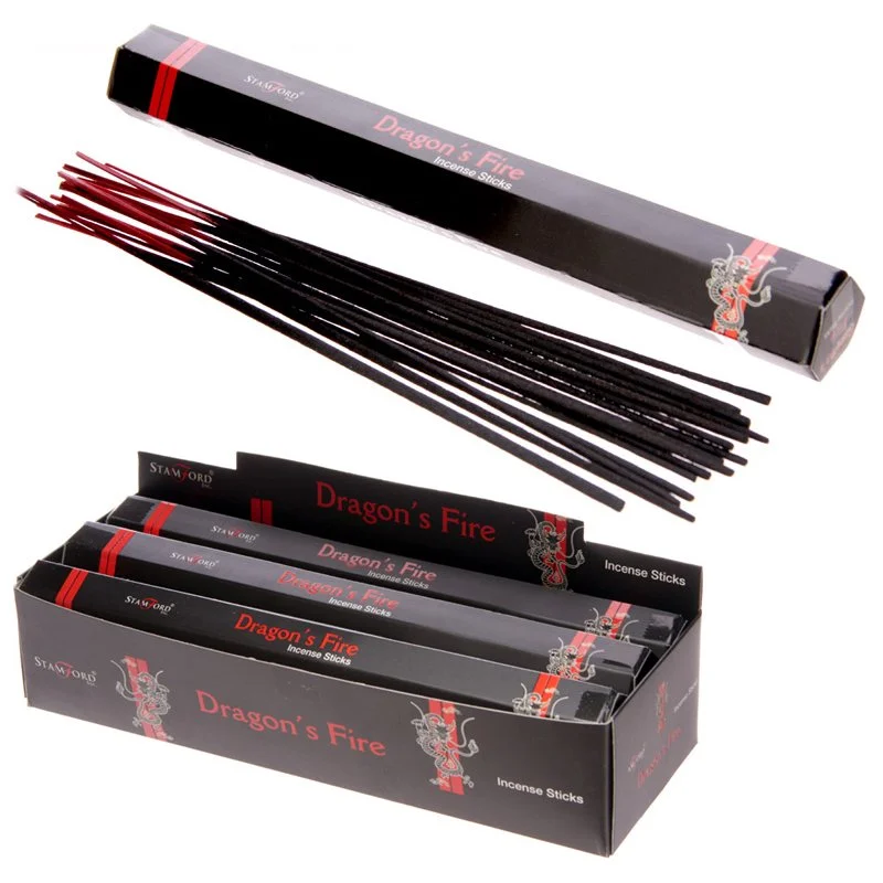 Pack of 12 hand rolled incense sticks in a compact black package, with cruelty‑free and vegan symbols.