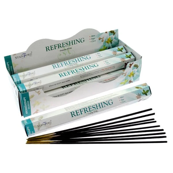 Mint incense sticks from Stamford Hex, stylishly arranged in a bundle