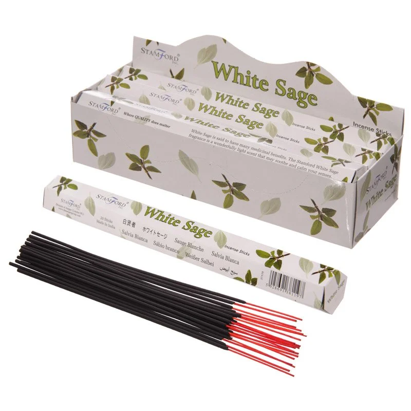 Hand rolled sage incense sticks
