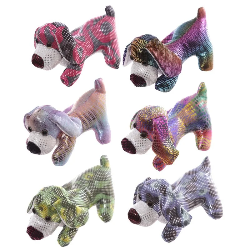 Cute dog-shaped dog sand paperweight made of polyester, filled with fine sand.