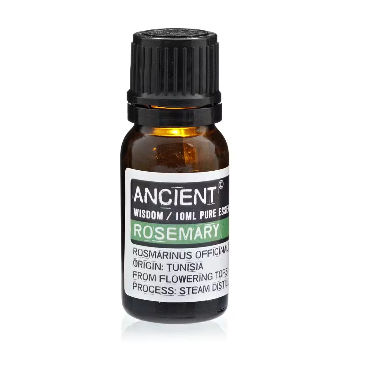 Rosemary oil 10ml bottle labeled with the text Rosemary