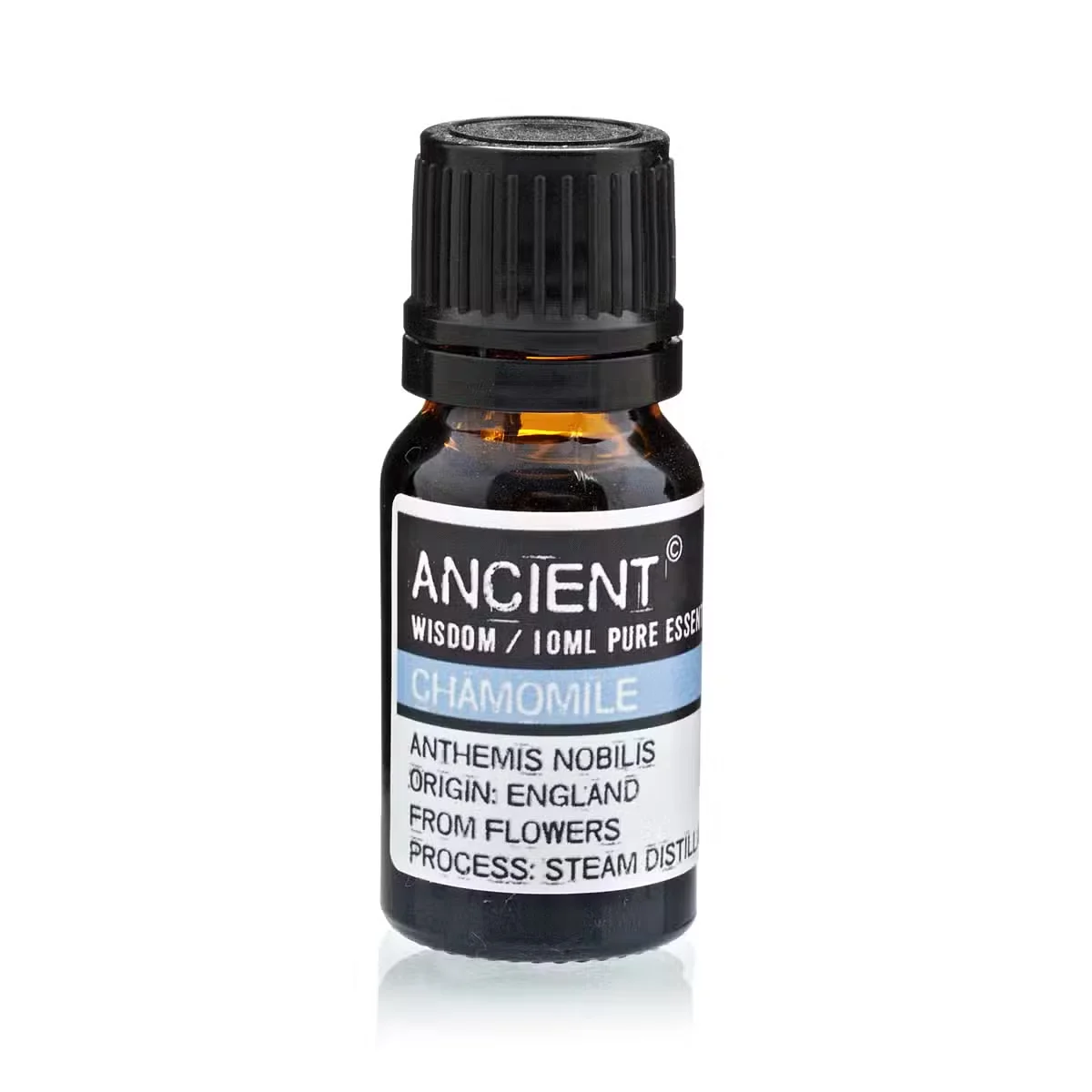 10ml Chamomile Roman essential oil bottle.
