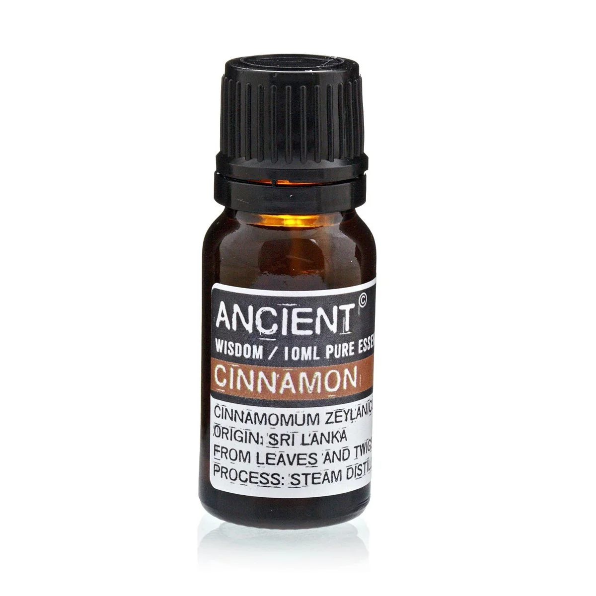 10 ml bottle of cinnamon essential oil.