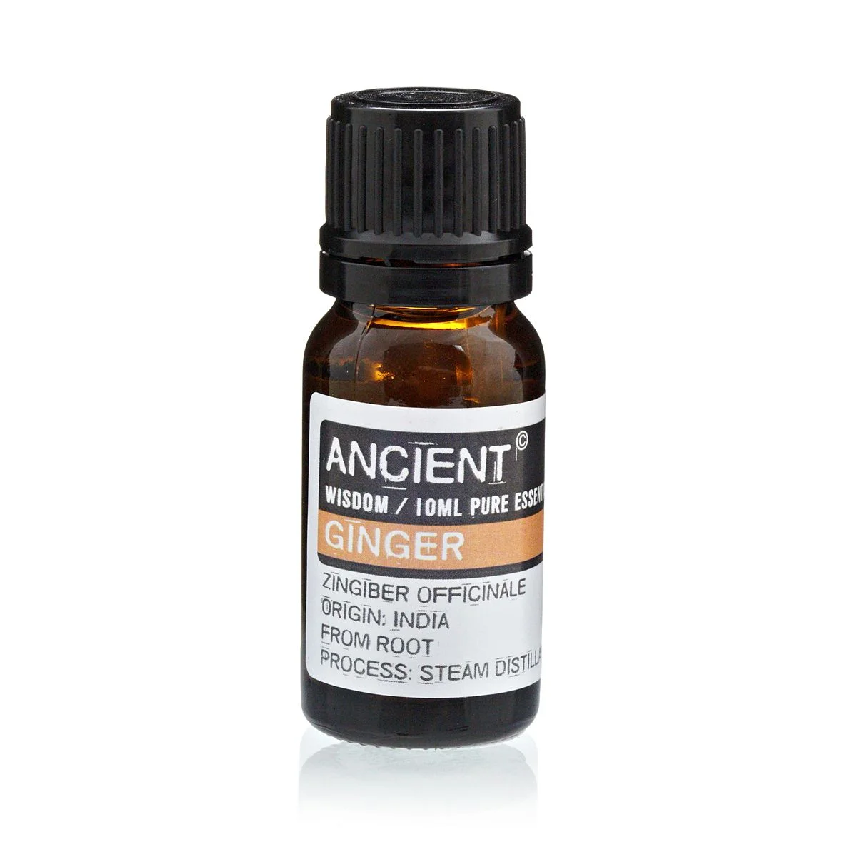 10 ml bottle of ginger essential oil