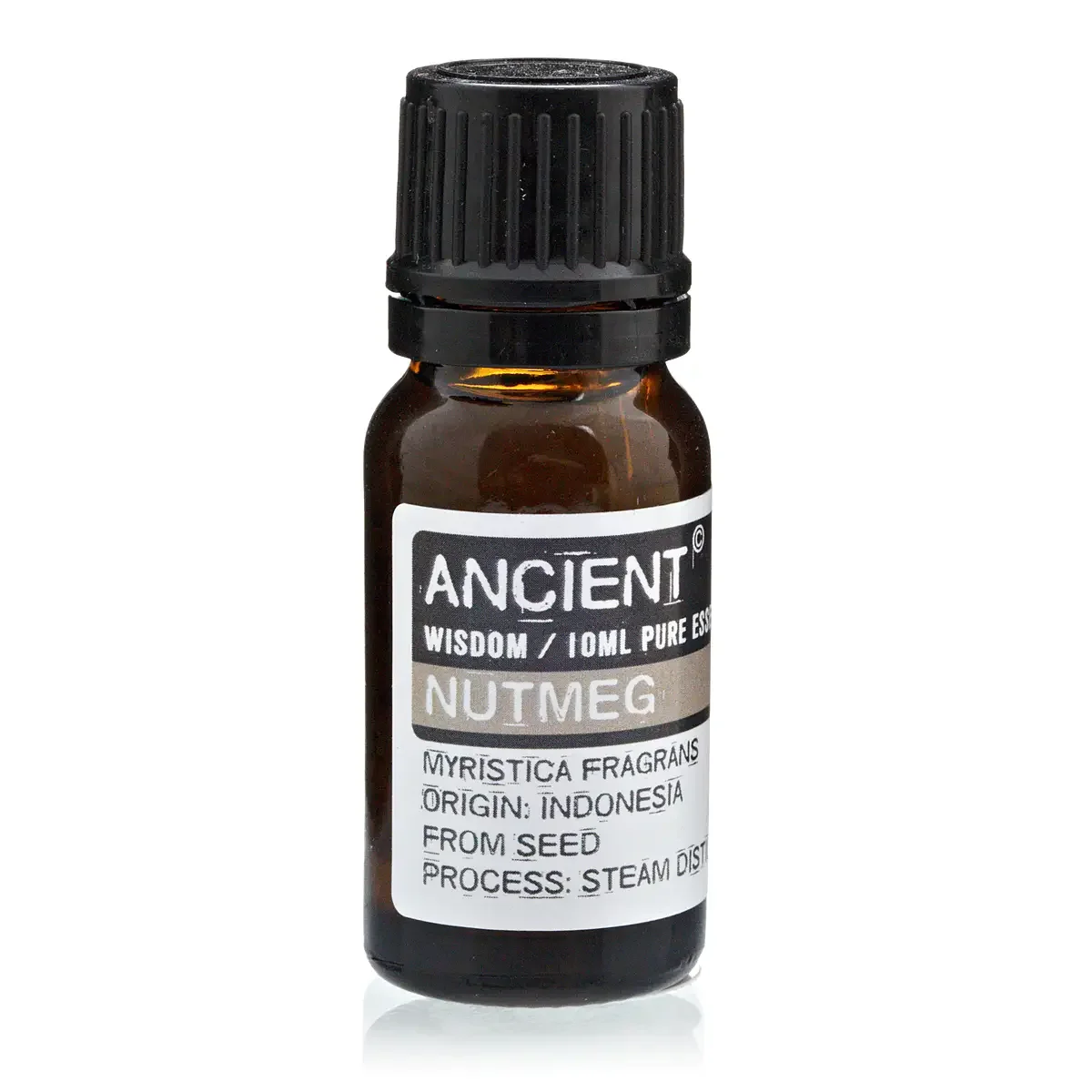 10 ml nutmeg essential oil bottle.