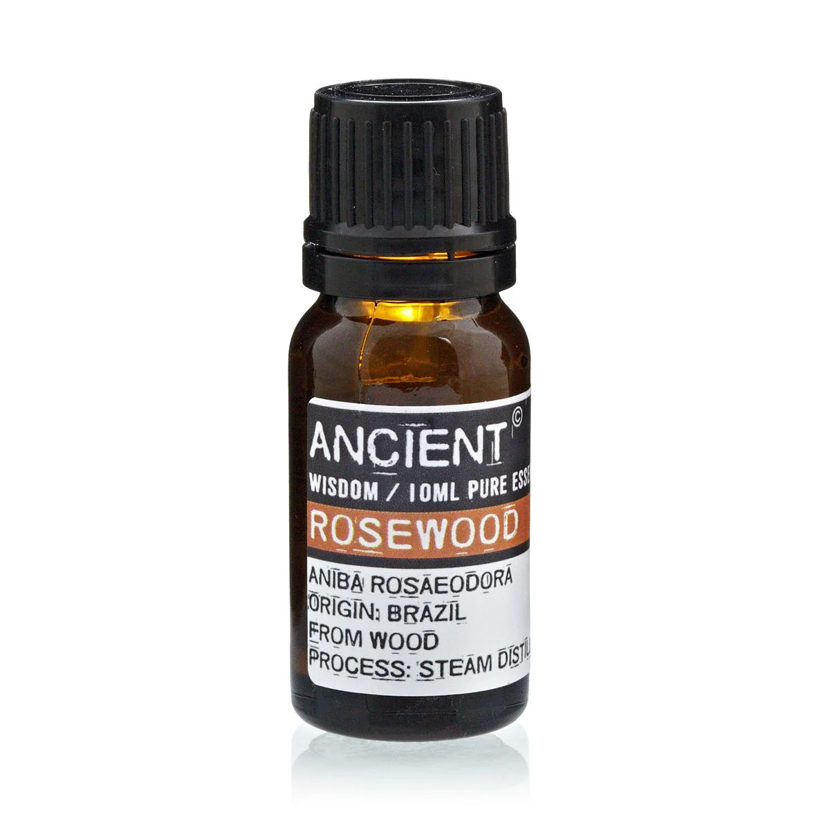 10 ml bottle of rosewood essential oil