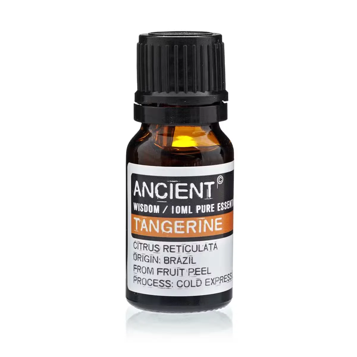 10 ml bottle of tangerine essential oil