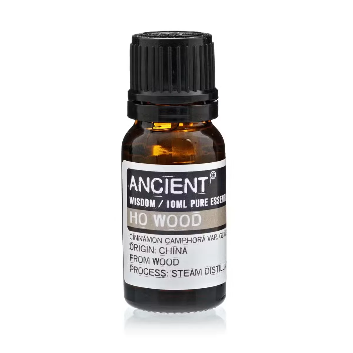 10 ml Ho Wood aromatherapy oil in a bottle