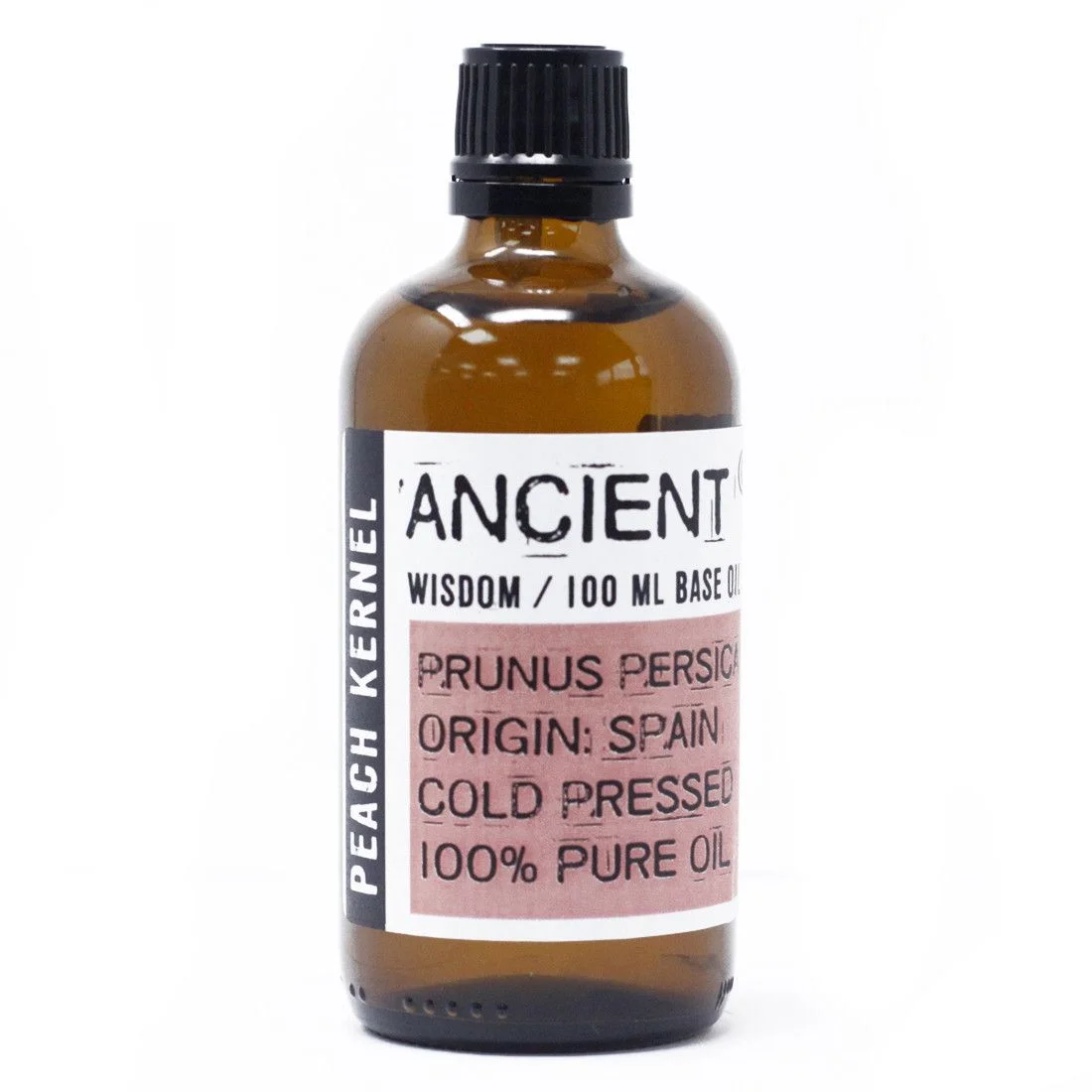 Peach kernel oil in a 100ml bottle