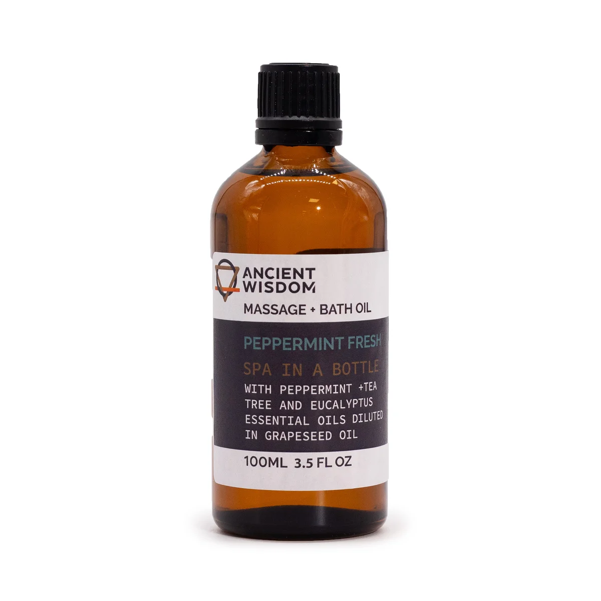 Peppermint Fresh massage oil 100ml bottle