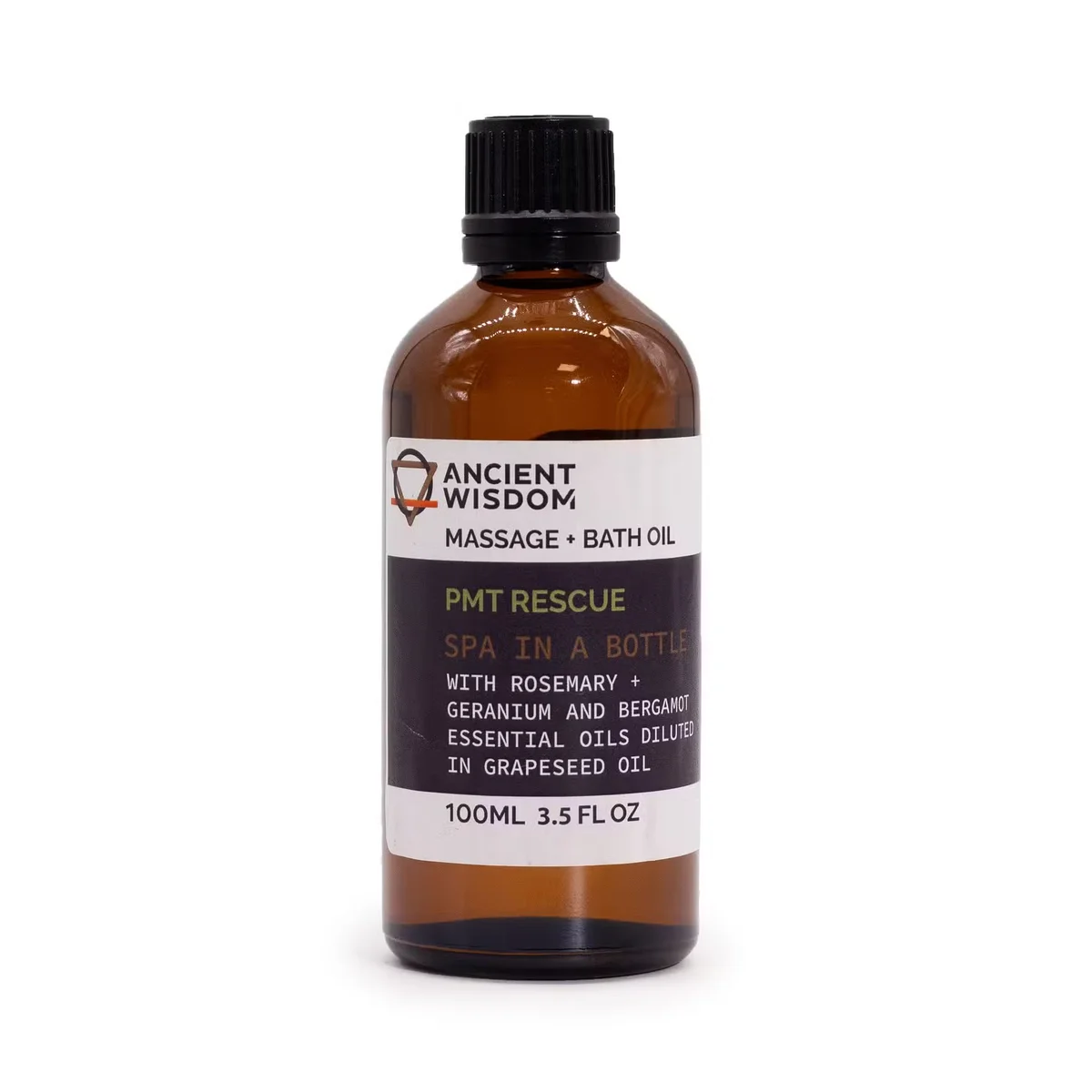 PMT Rescue Oil 100ml bottle of essential oil rescue.