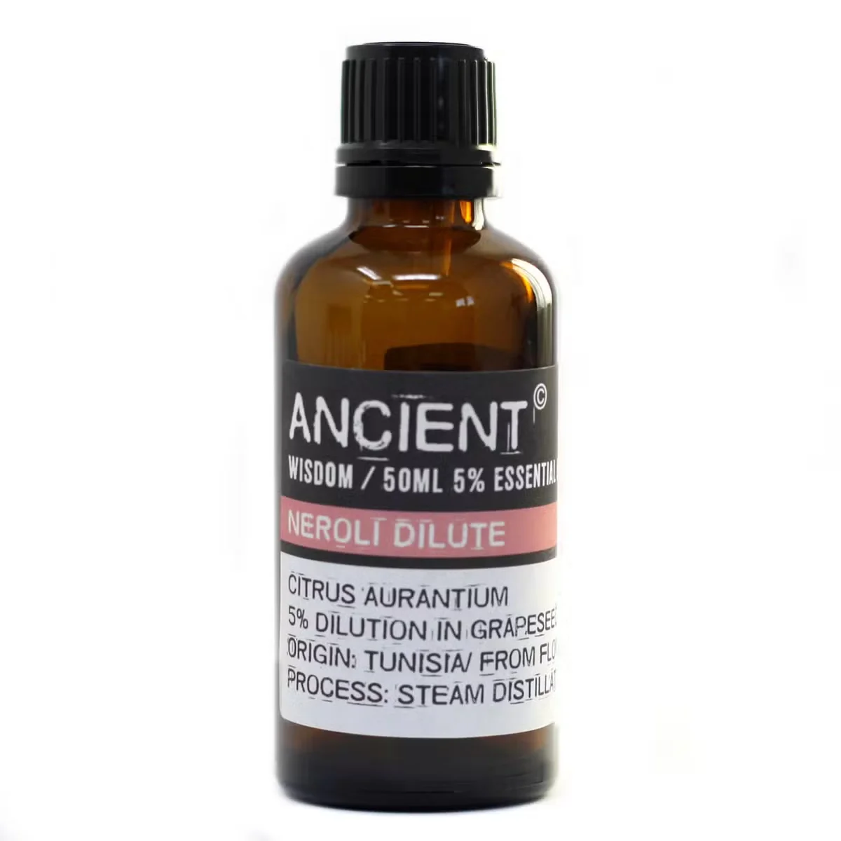 50ml bottle of neroli dilute essential oil UK