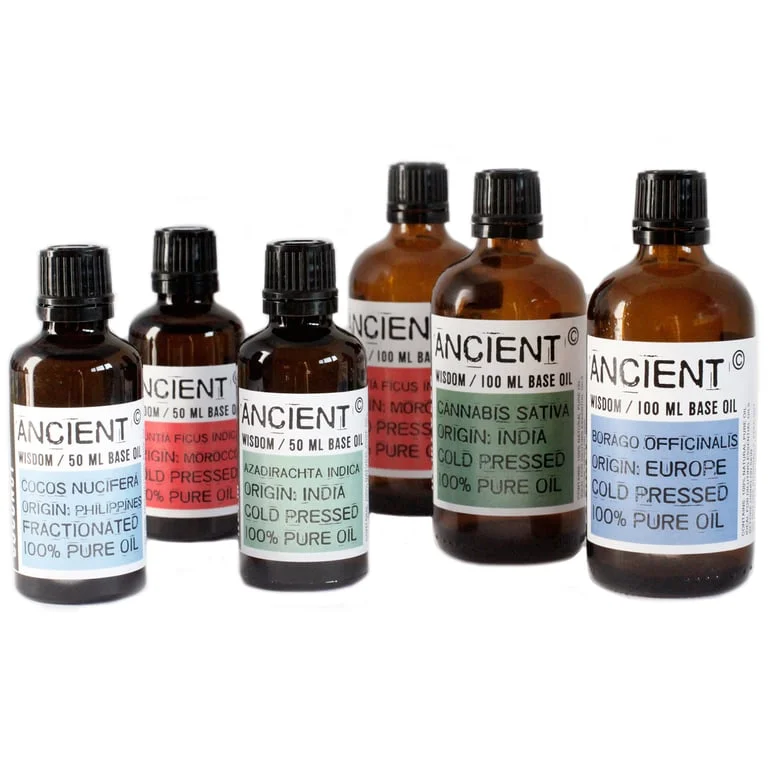 Clear glass bottle holding wheatgerm oil 180 50ml