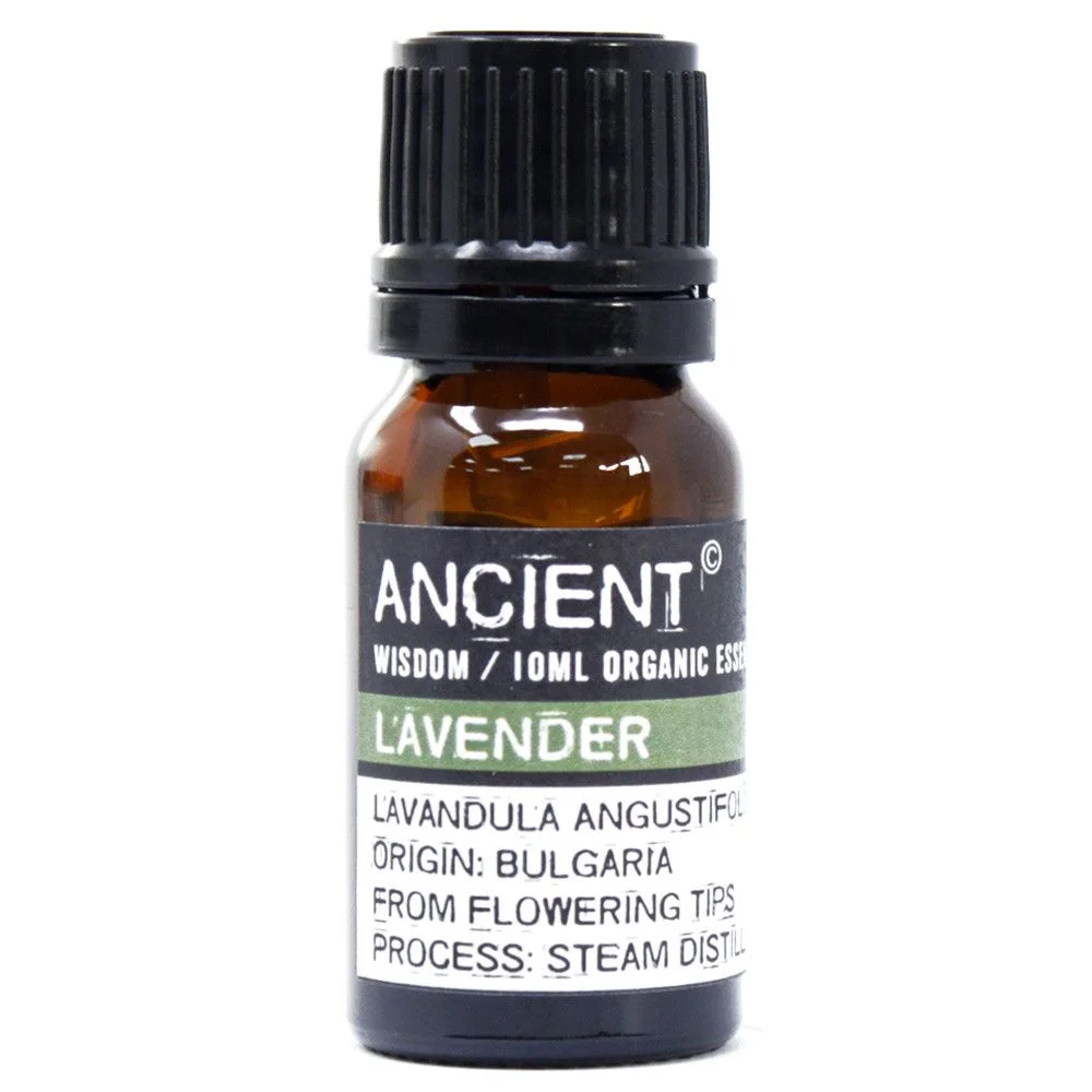 Bottle of organic lavender essential oil 10ml