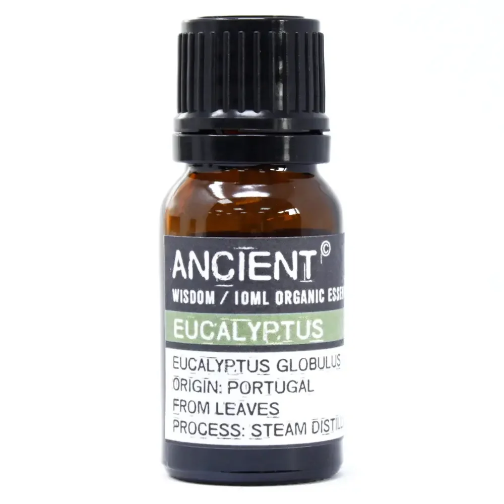 10ml bottle of eucalyptus organic essential oil
