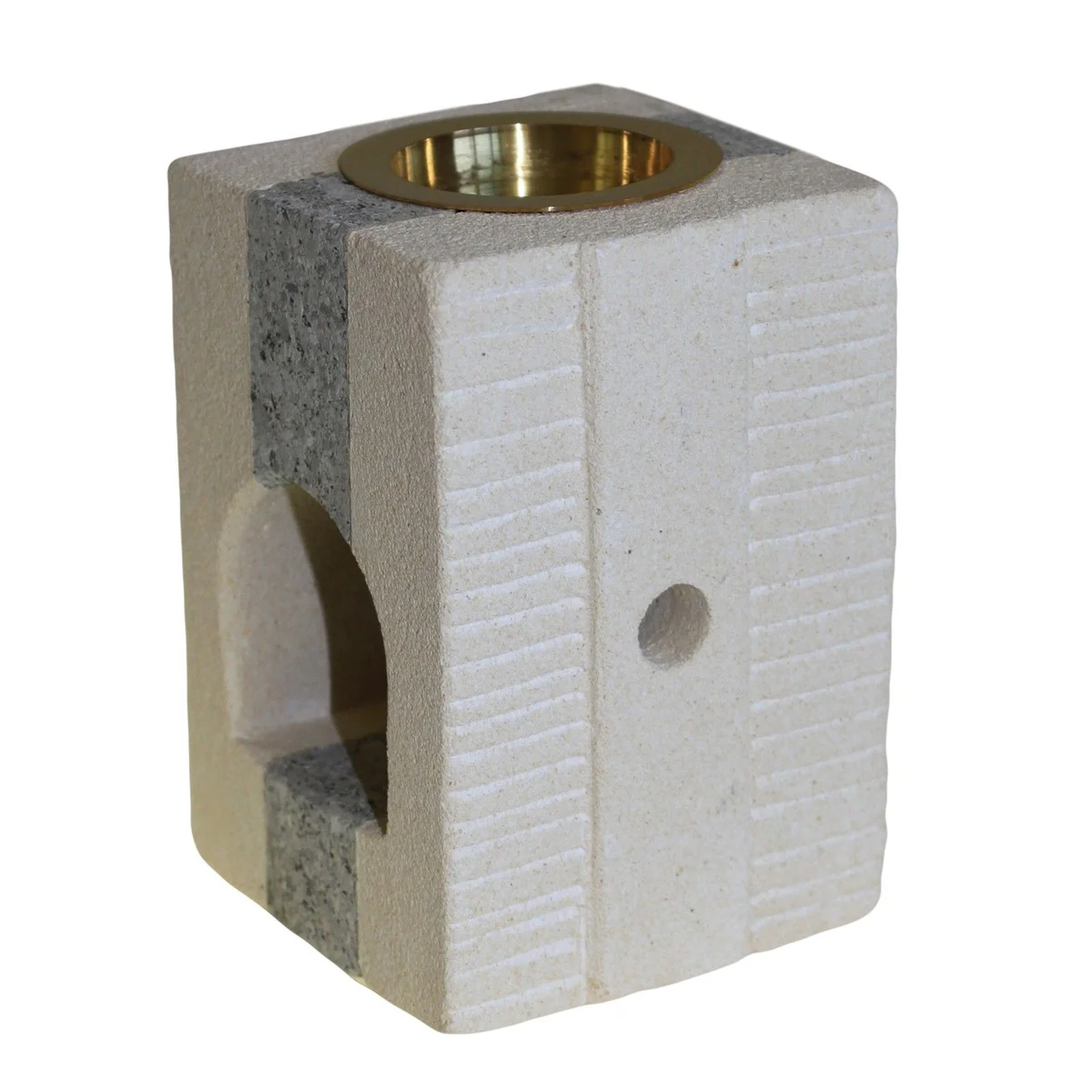 Stone oil burner Combo Square – a square-shaped oil burner.