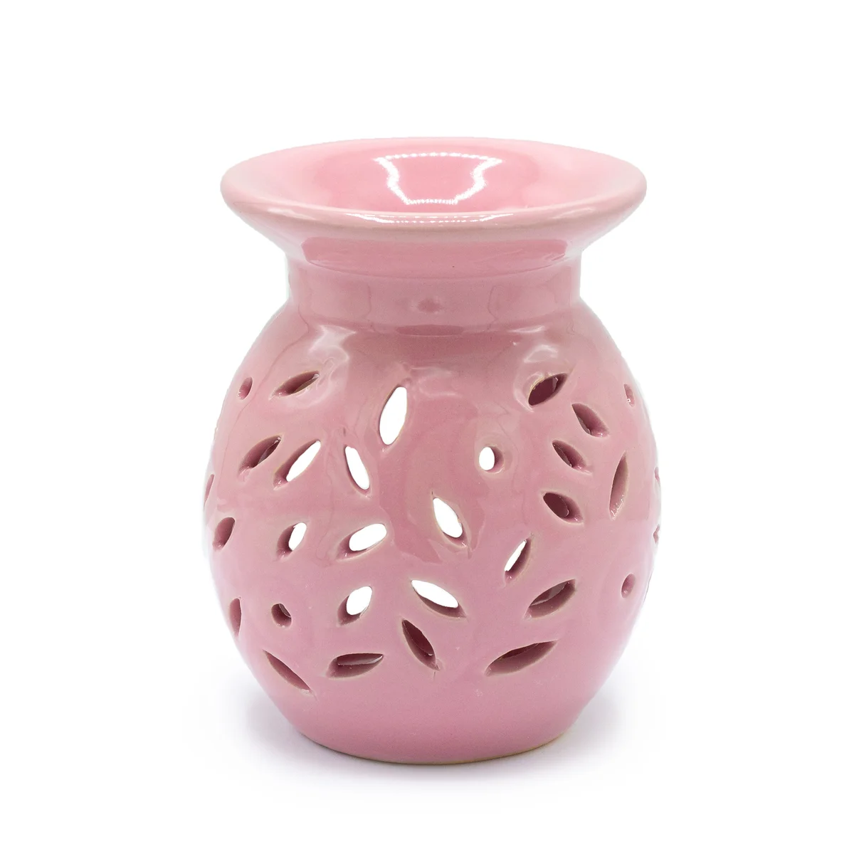 Oil burner rose with floral design