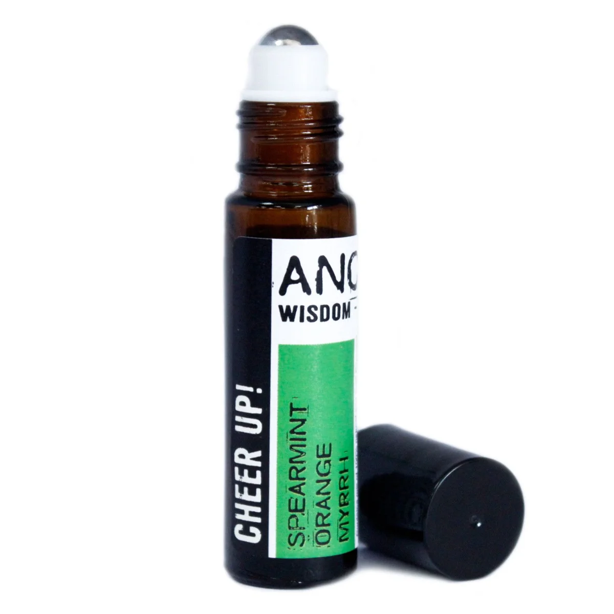 10ml roll‑on bottle labeled Cheer Up, containing cheer up essential oil blend, ready for use
