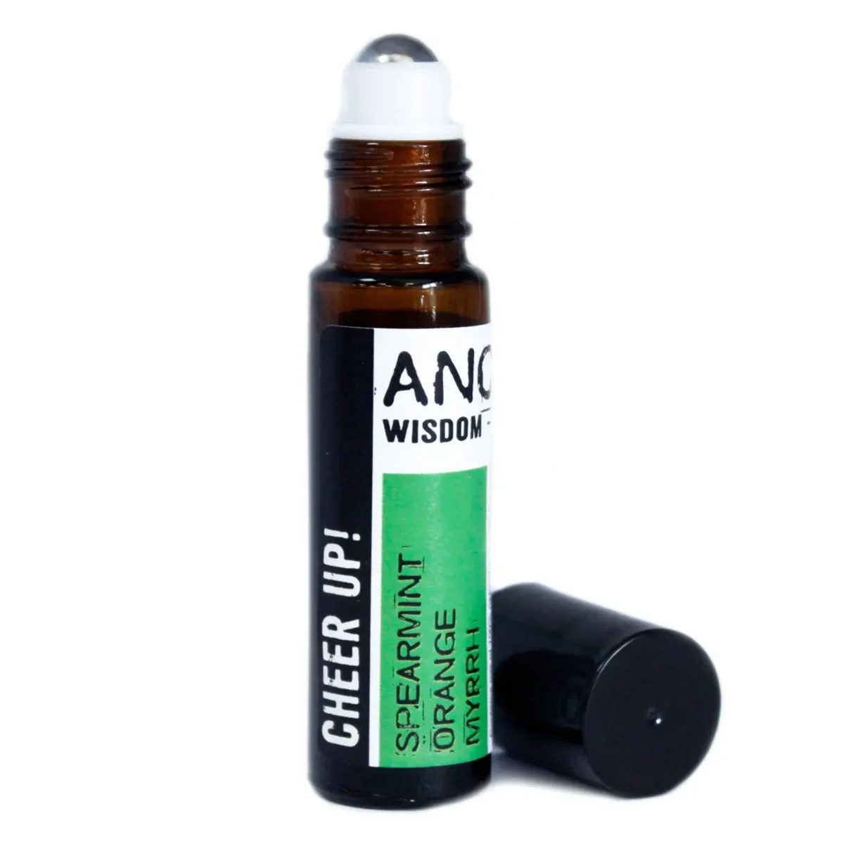 10ml roll on essential oil blend Cheer Up bottle with roll‑on tip.