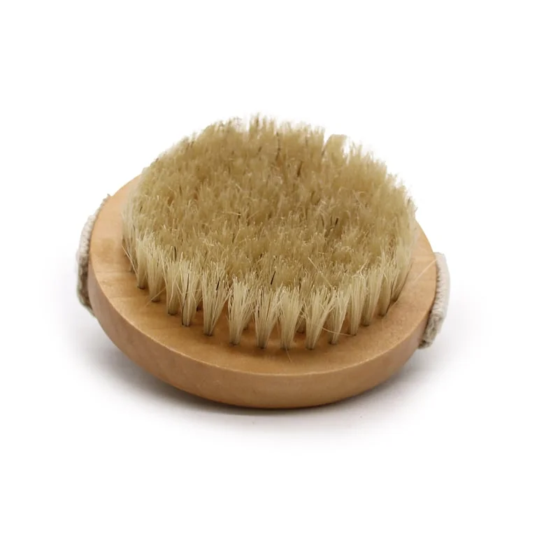 Hand grip body scrub brush in a photo