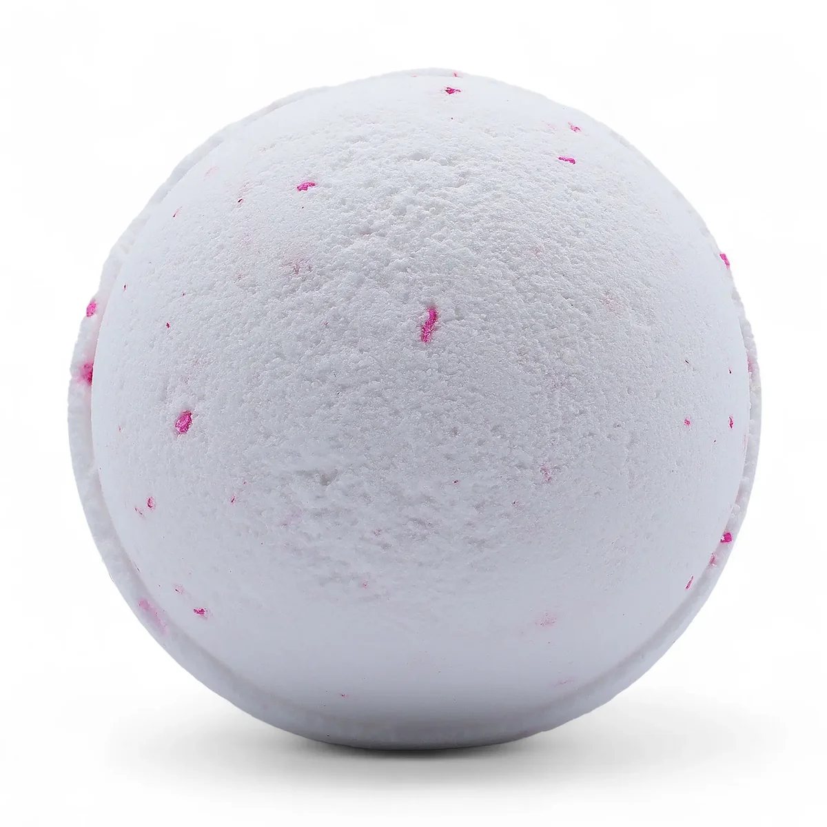 Set of three coconut bath bombs displayed on a white background