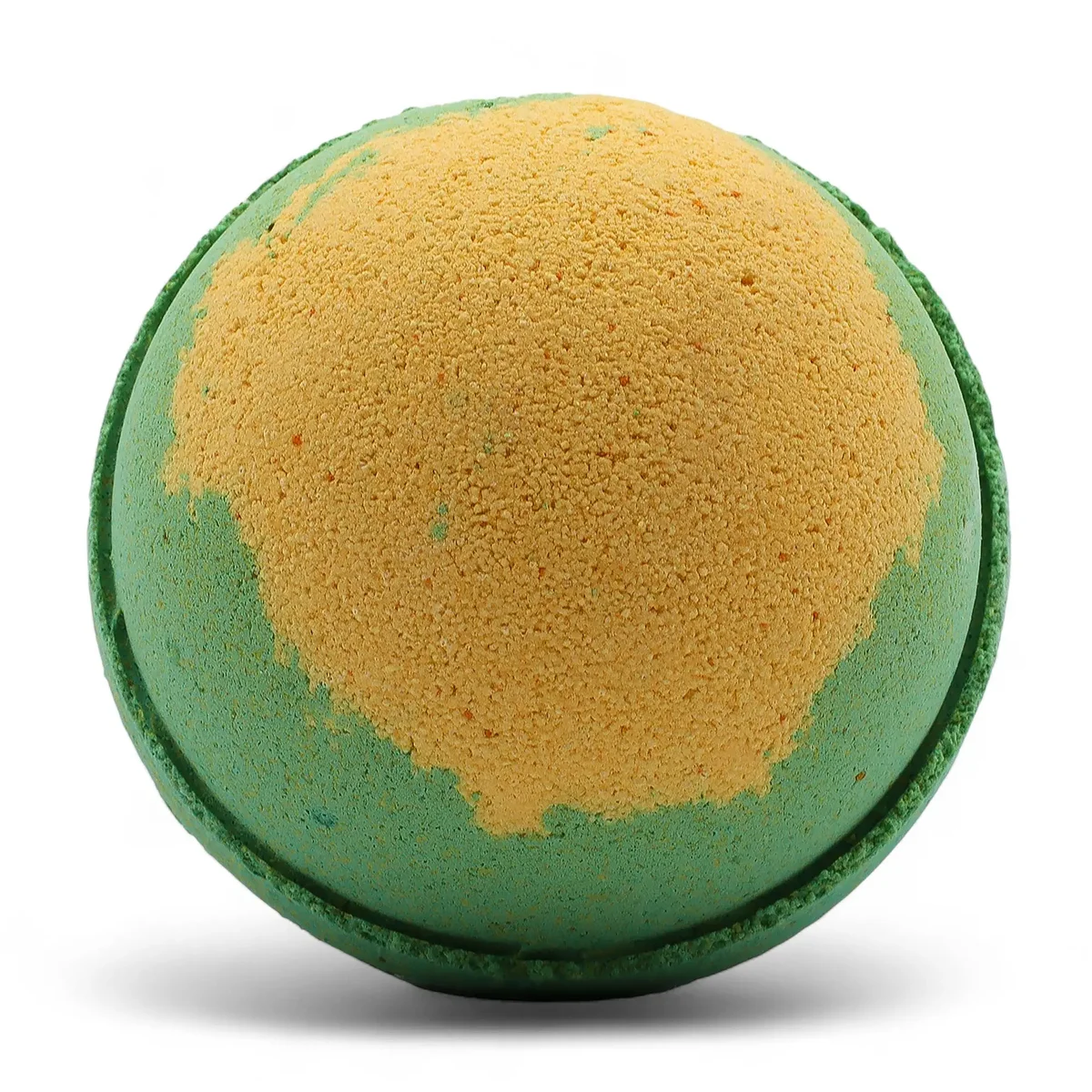 Colourful set of three apple pie and custard scented bath bomb displayed in a decorative box.