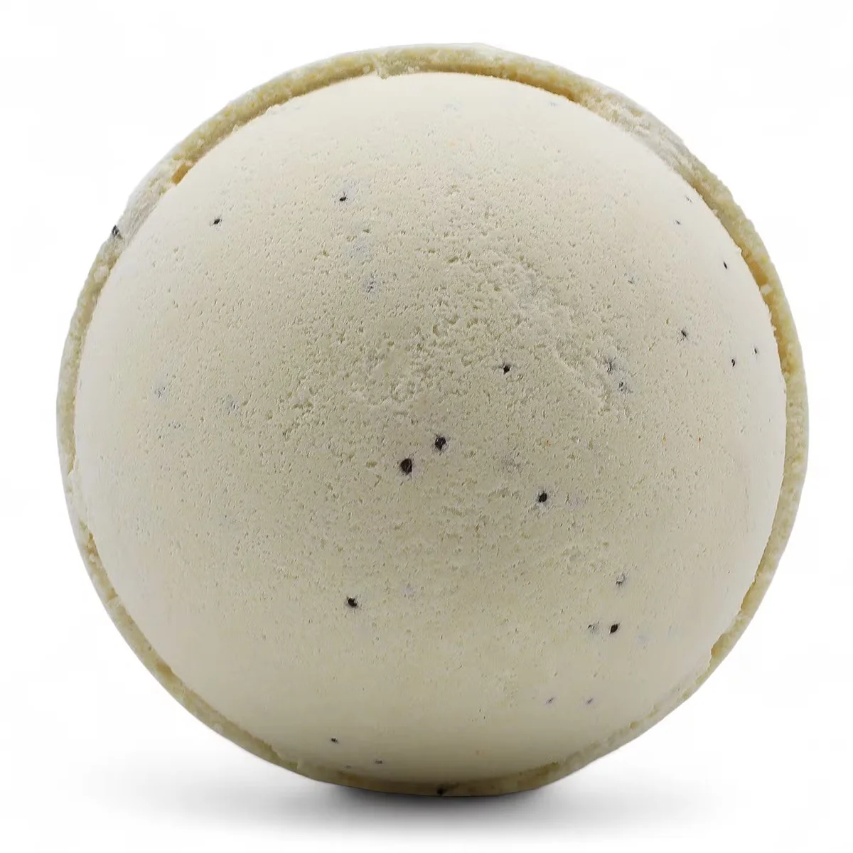 Set of 3 simply vanilla bath bombs displayed side by side.