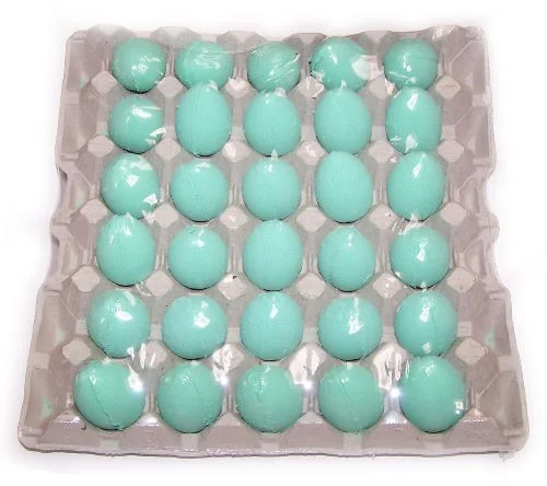 Tray of mango bath eggs – a perfect bath egg gift