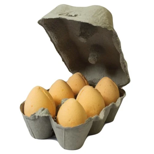 Bath eggs tray in tangerine & grapefruit design.
