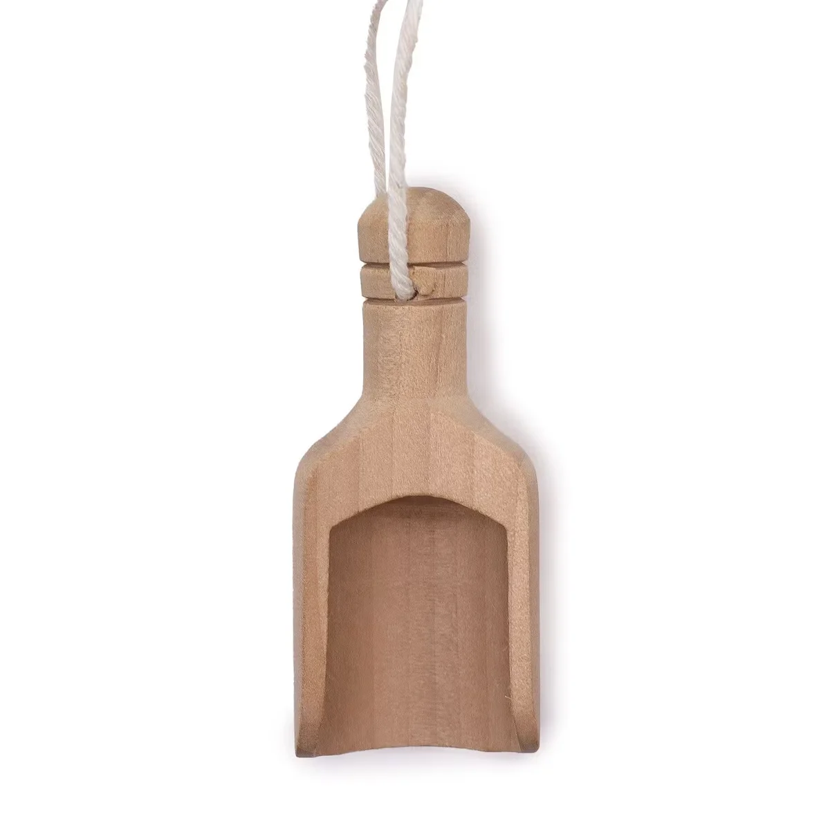 Set of miniature wooden scoops