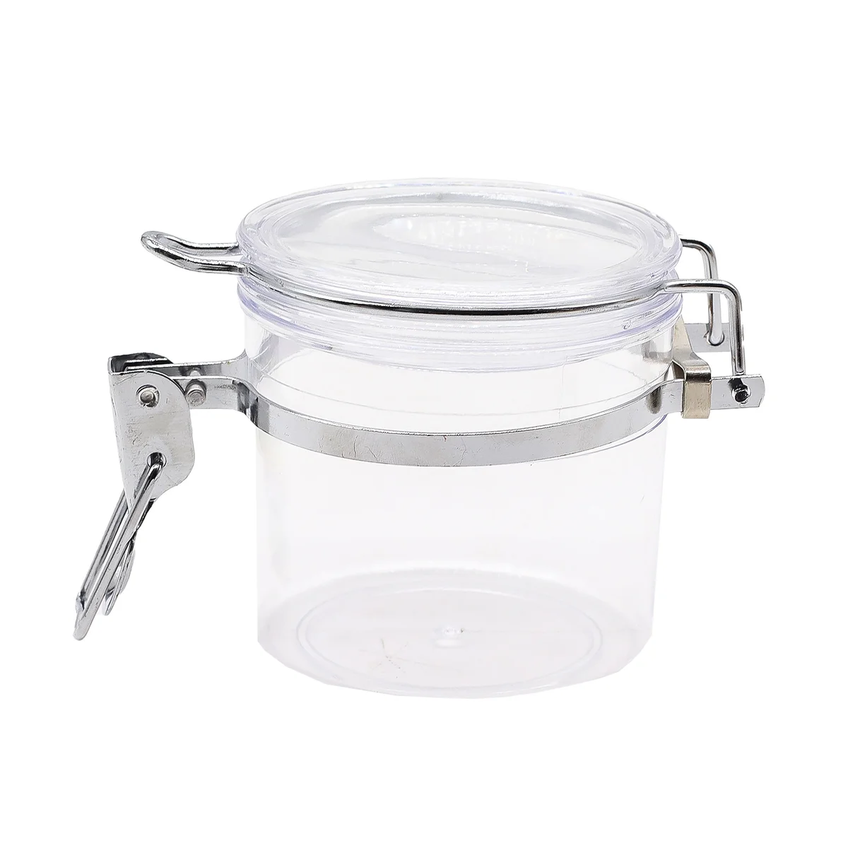 Kilner jar 80mm, clear glass with blue lid, classic kitchen storage jar