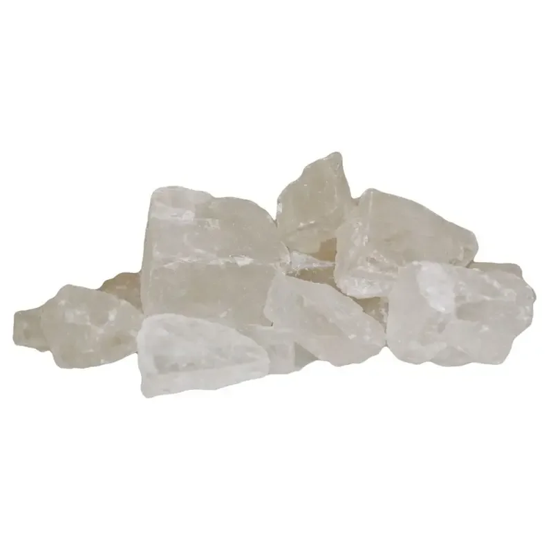 White crystal Himalayan salt chunks in a rustic packaging, showcasing pure white crystal salt in a 1kg measure.