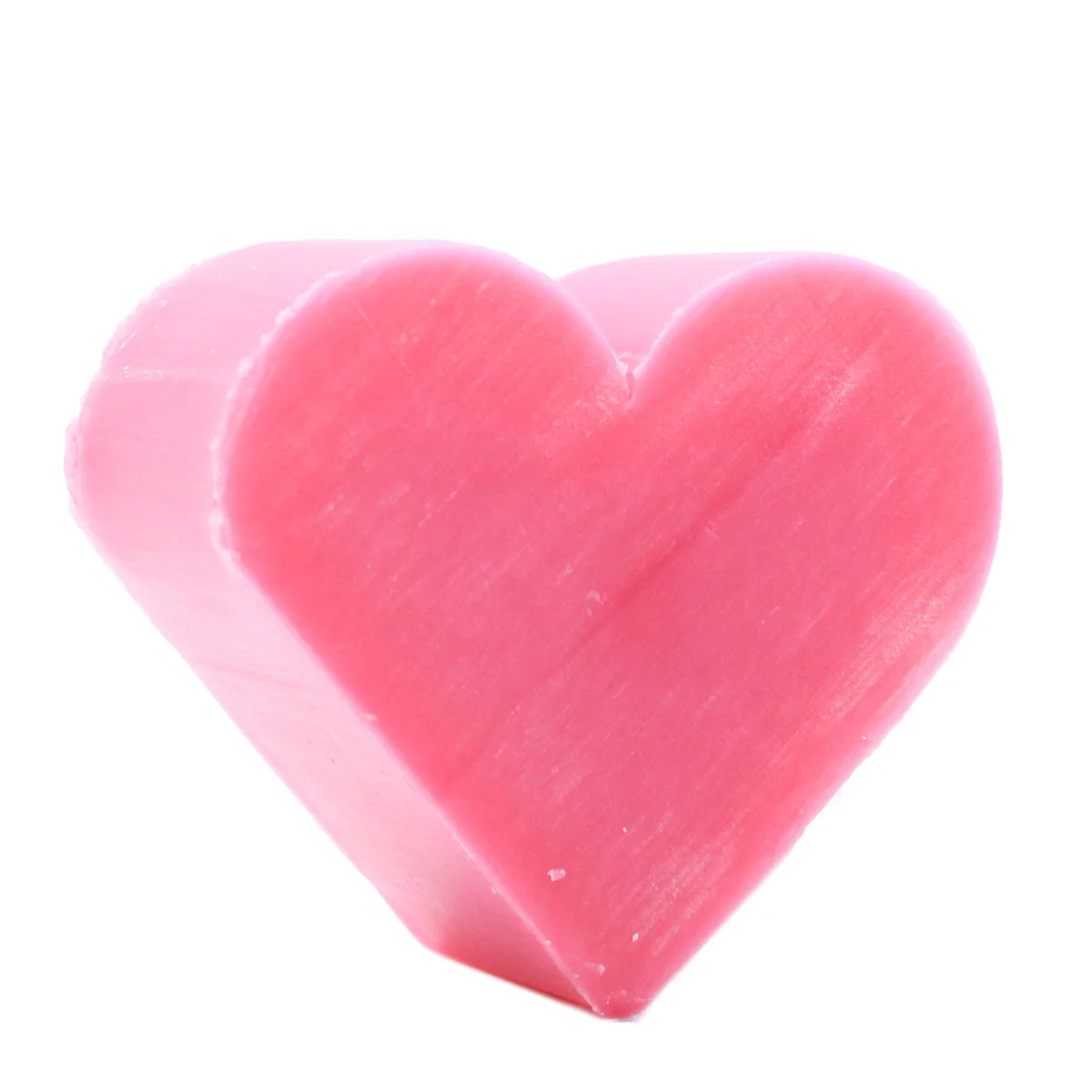 Heart-shaped guest soap wild rose bar.
