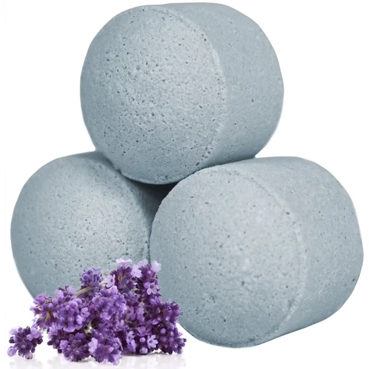 Box of 1.3kg lavender chill pills mini bath bombs – a bulk bath bombs pack.