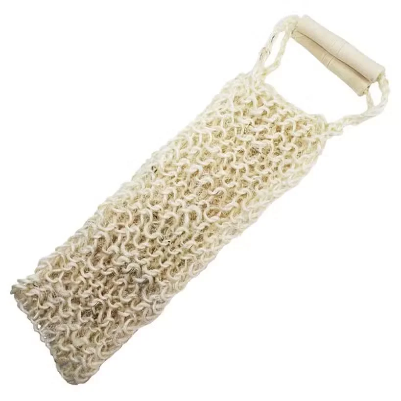 Springy stringy scrub in natural packaging with a fat, textured surface.