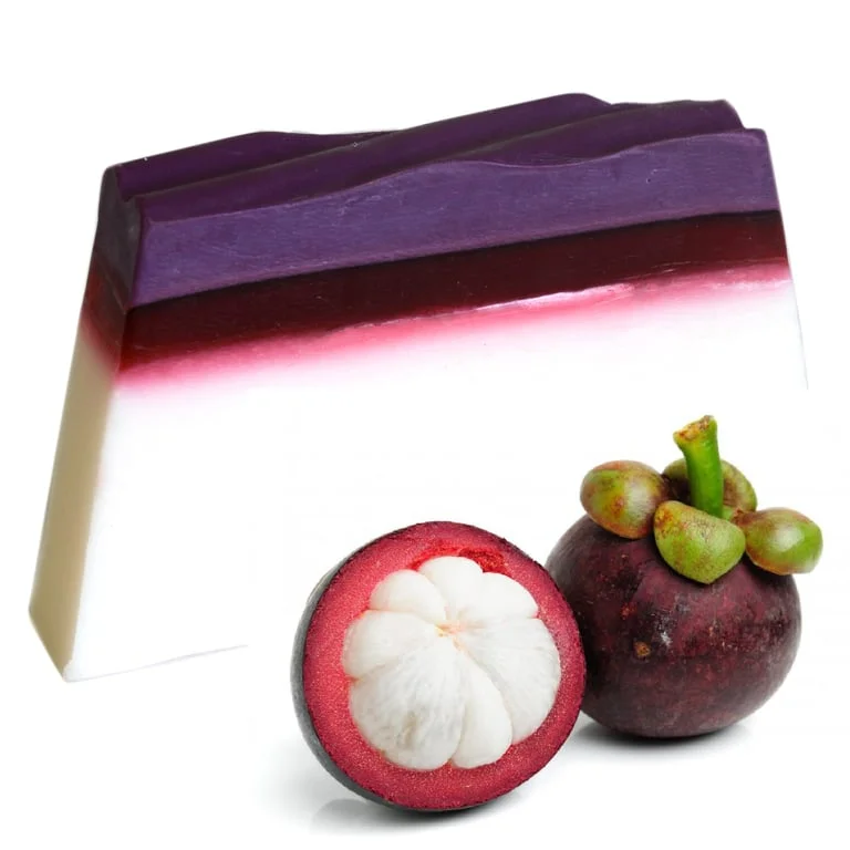Tropical soap loaf – Mangosteen scented from Tropical Paradise line.