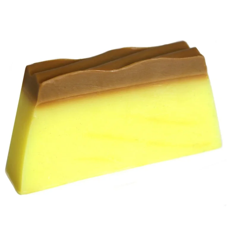 Soap loaf pineapple in tropical style displayed.