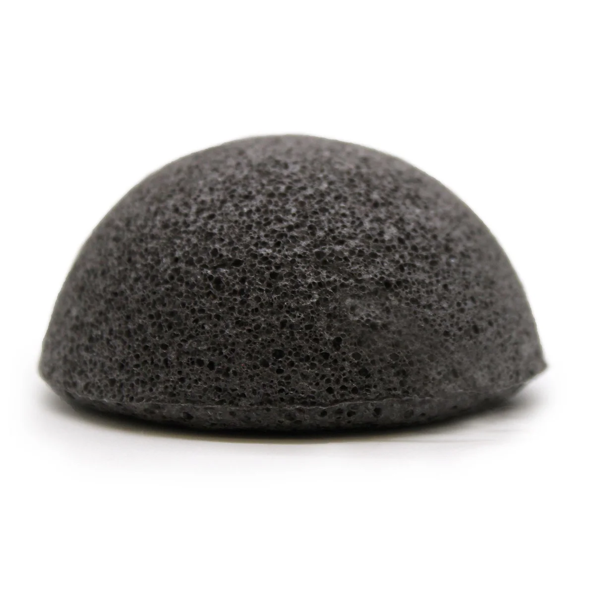 Charcoal konjac sponge with fibrous, absorbent texture