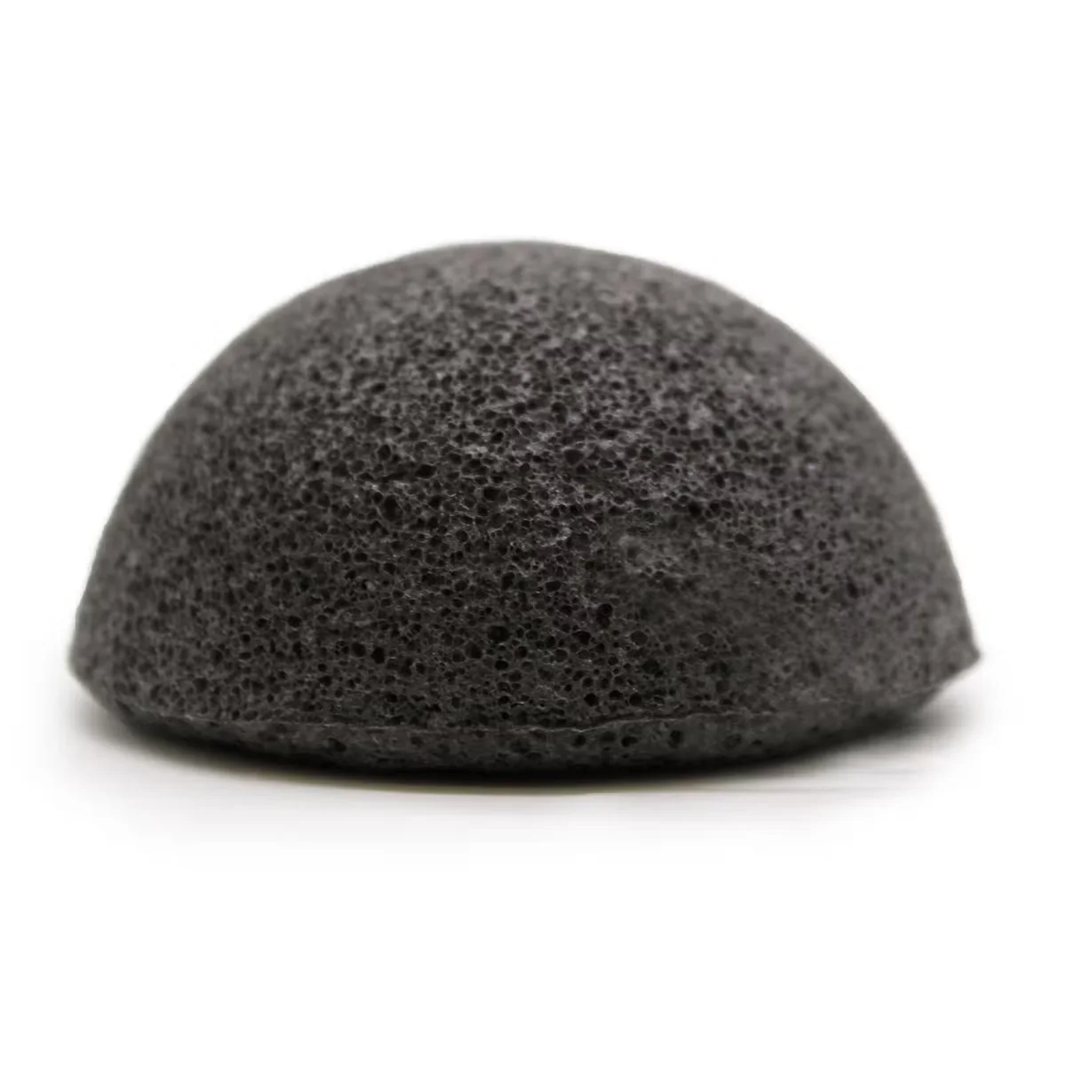 Charcoal natural konjac sponge with soft, fibrous texture