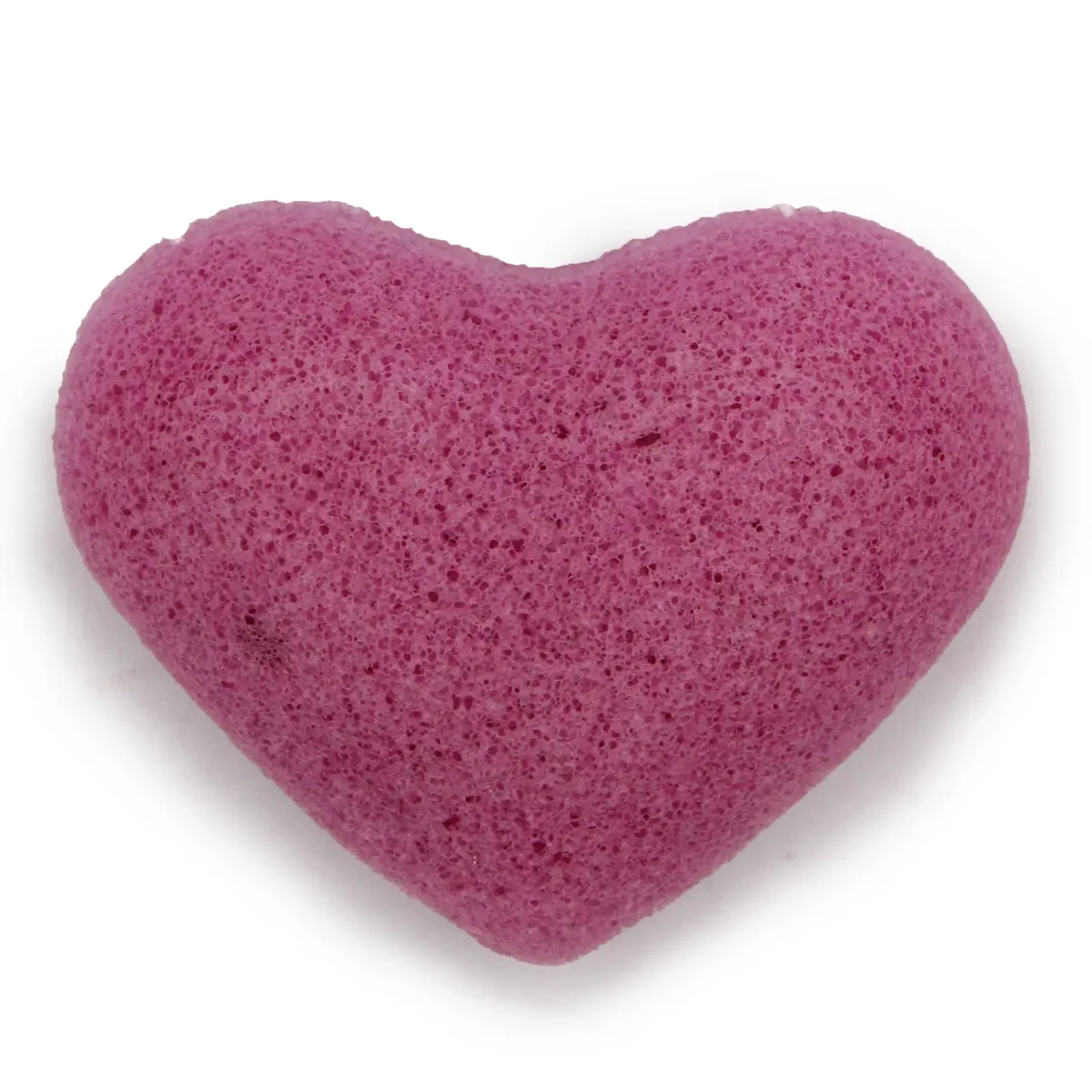 Lavender heart‑shaped konjac facial sponge.