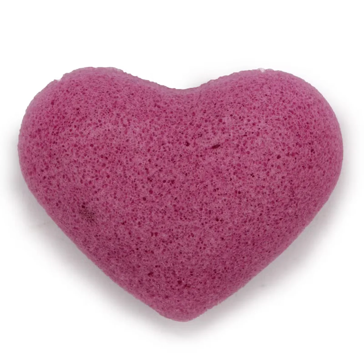 Lavender heart‑shaped natural konjac sponge for gentle cleansing