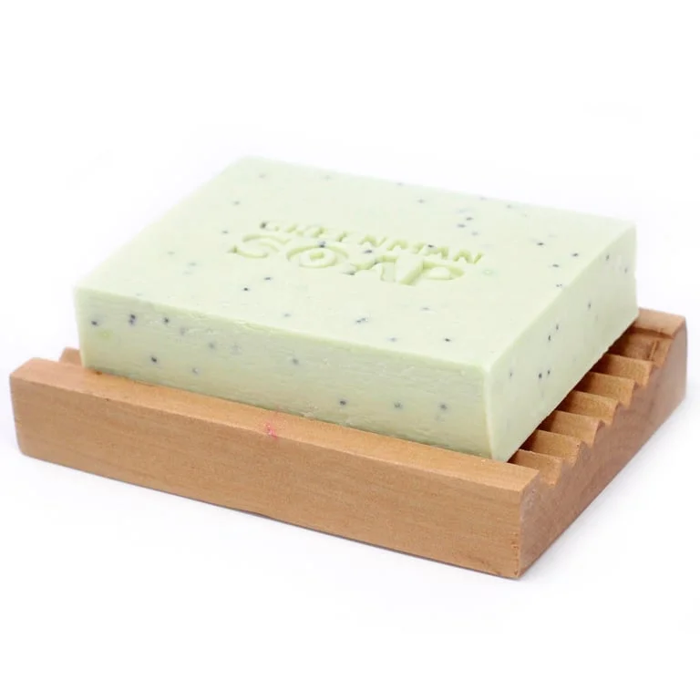 Greenman brand antiseptic spot attack soap slice in 100g green loaf shape