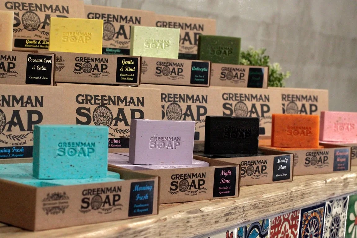 Greenman soap slice 100g Antiseptic Spot Attack, a square antiseptic bar