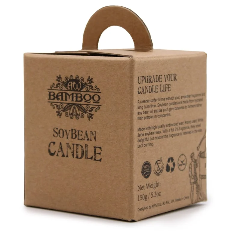 Soy candles scented with pomegranate and orange.