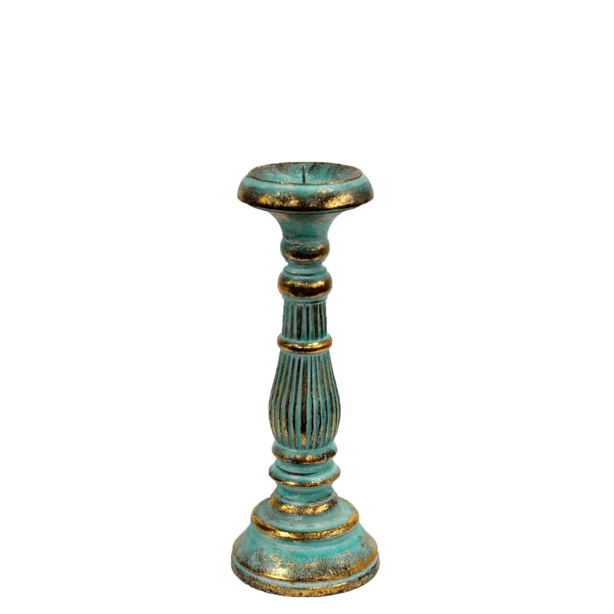 Turquois gold stand, a small candle stand