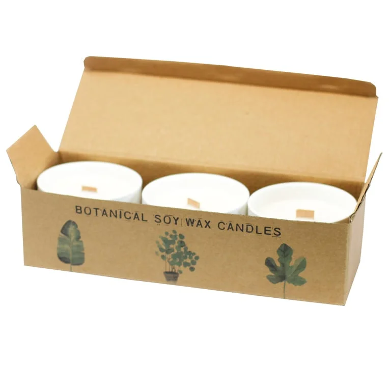 Large home candle featuring a Victorian Peony design, botanical style