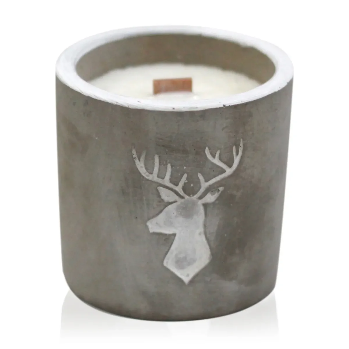 Med pot stag featuring a stag head, whiskey and woodsmoke design.