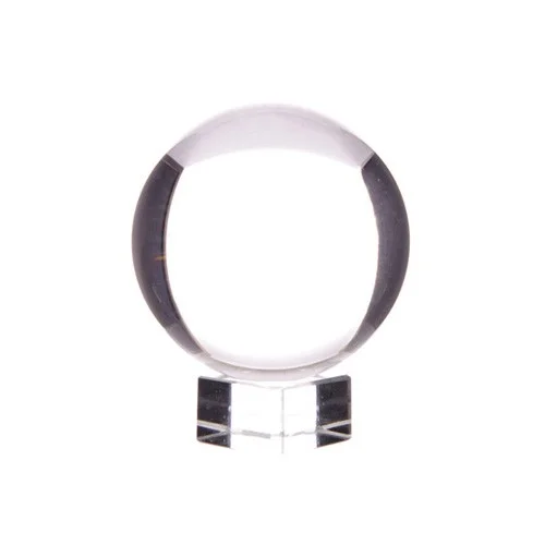30mm crystal ball on stand, simple design, displayed upright